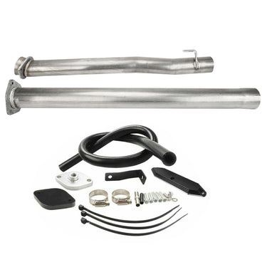6.7 Powerstroke 4 Inch DPF CAT Pipe EGR Delete Kit for 11-17 Ford F250 350 6.7L Power Stroke U.S. Part One